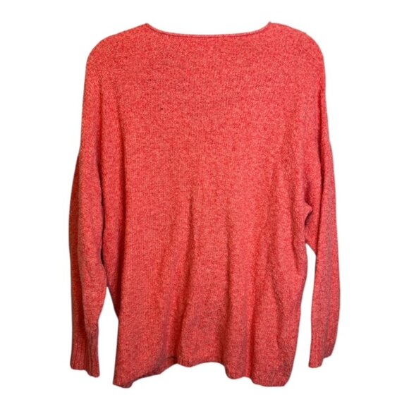 J.‎ Jill Pure Jill Sweater Women's Size 1X V Neck Long Sleeve Pink - Picture 2 of 4